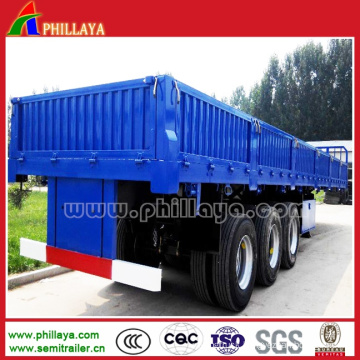 Tri-Axle BPW Cargo Semi Trailer with Side Wall Detachable